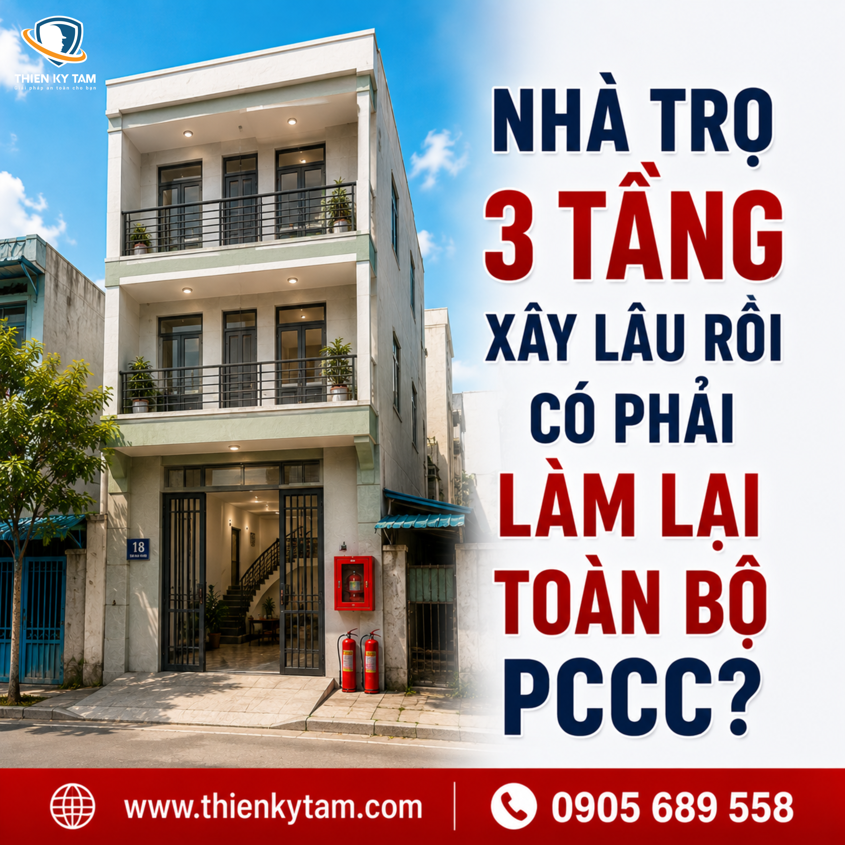  Nhà trọ 3 tầng xây lâu rồi